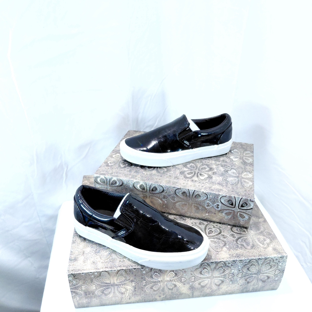 Black Slip-On Sneakers